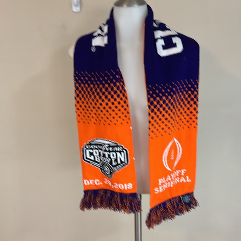 Clemson Tigers Reversible  Cotton Bowl Classic Playoff Semifinal Fringed Scarf